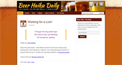 Desktop Screenshot of beerhaikudaily.com